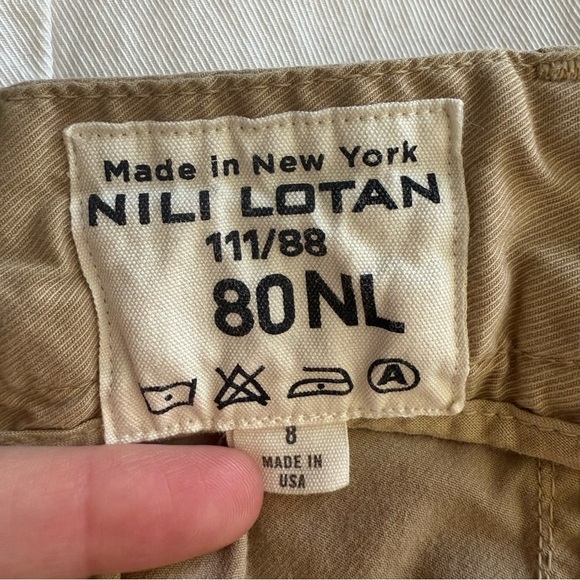 Nili Lotan East Hampton Pants Tan Khaki - Picture 7 of 8